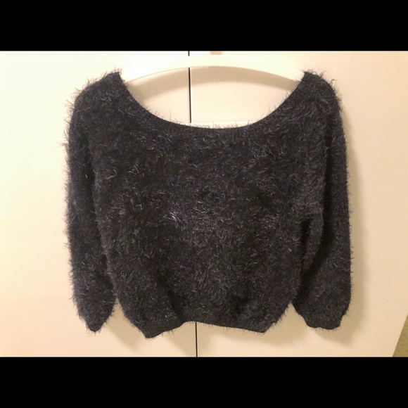 V Back Cropped Sweater from Plenty | monk & lou - Picture 4 of 6